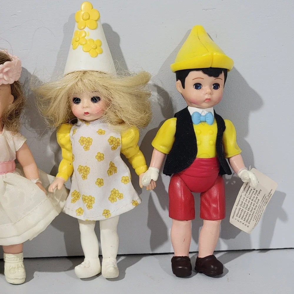 Madame Alexander McDonalds Happy Meal Dolls Lot of 5 Pinocchio Equestrian Wendy